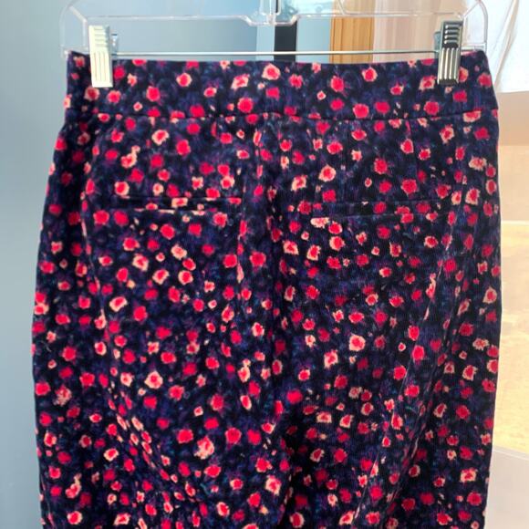 J.Crew Kickout Cord Pant in Dotted Floral Size 2 - Picture 8 of 8